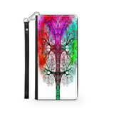 Colorful Tree of Life Custom Art Design Protective Phone Wallet