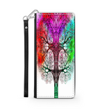 Colorful Tree of Life Custom Art Design Protective Phone Wallet
