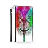 Colorful Tree of Life Custom Art Design Protective Phone Wallet