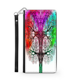Colorful Tree of Life Custom Art Design Protective Phone Wallet