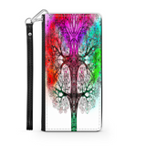 Colorful Tree of Life Custom Art Design Protective Phone Wallet
