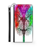 Colorful Tree of Life Custom Art Design Protective Phone Wallet