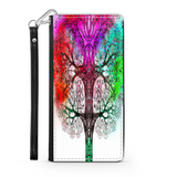 Colorful Tree of Life Custom Art Design Protective Phone Wallet