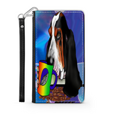 A Basset Hound Having a Coffee Break From Work Custom Art Design