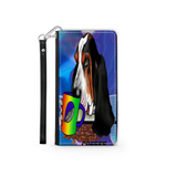 A Basset Hound Having a Coffee Break From Work Custom Art Design