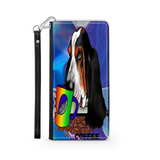 A Basset Hound Having a Coffee Break From Work Custom Art Design