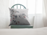 Blossoms Watercolor Pillows 4 Sizes