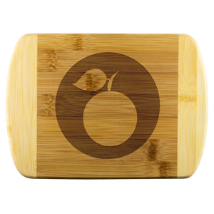 Organic Bamboo Cutting Board-An Apple A Day