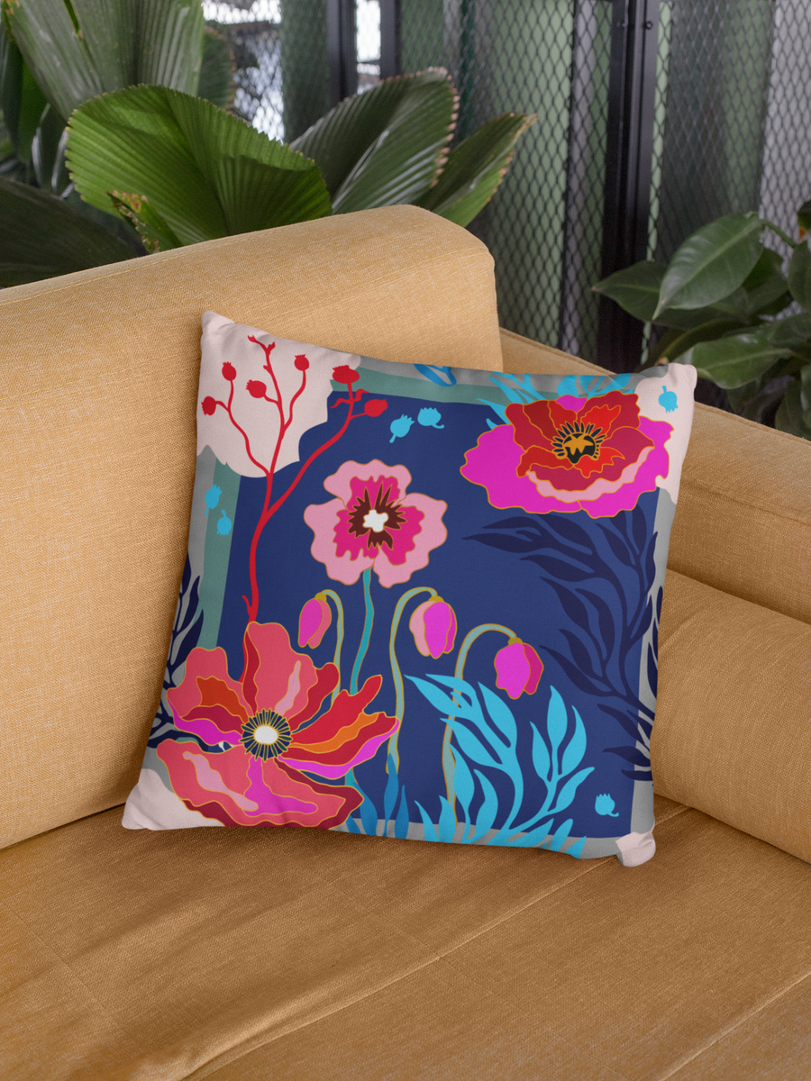 Silk Scarf Japanese Style Watercolor