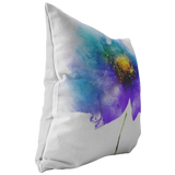 Watercolor Flower Pillow